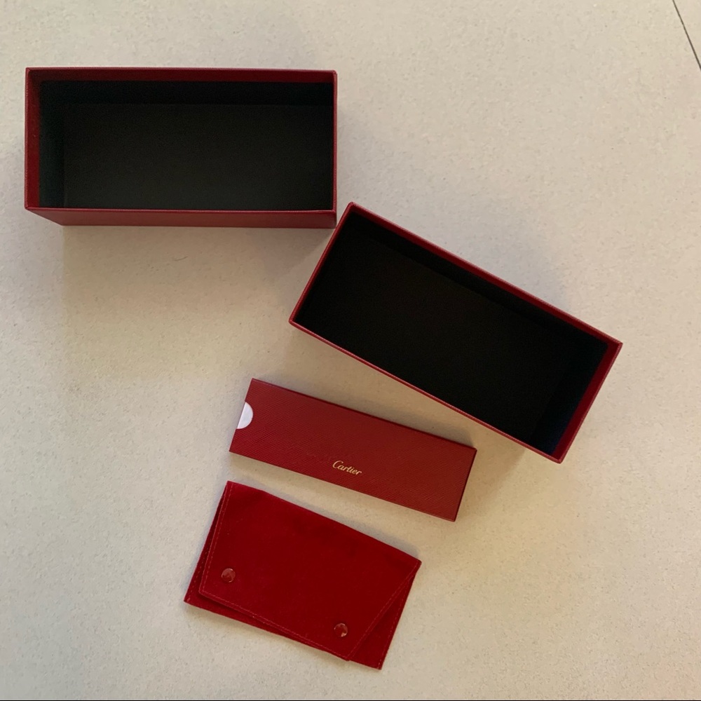 CARTIER sunglass box with travel pouch